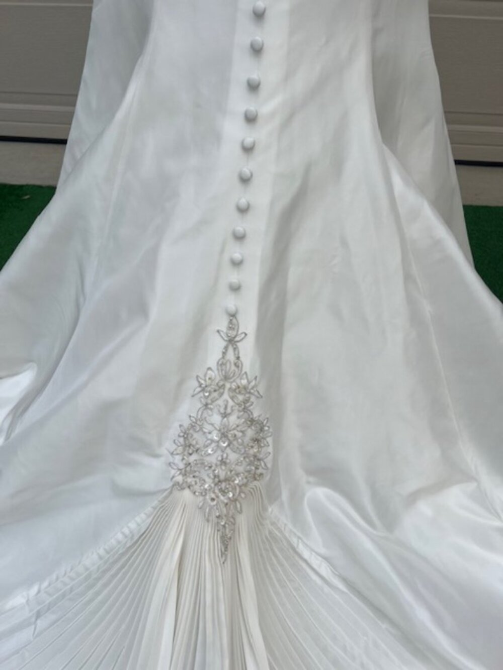 NWT Exclusive Bridal Ivory Taffeta Strapless Gown – Size 8 - Picture 15 of 16